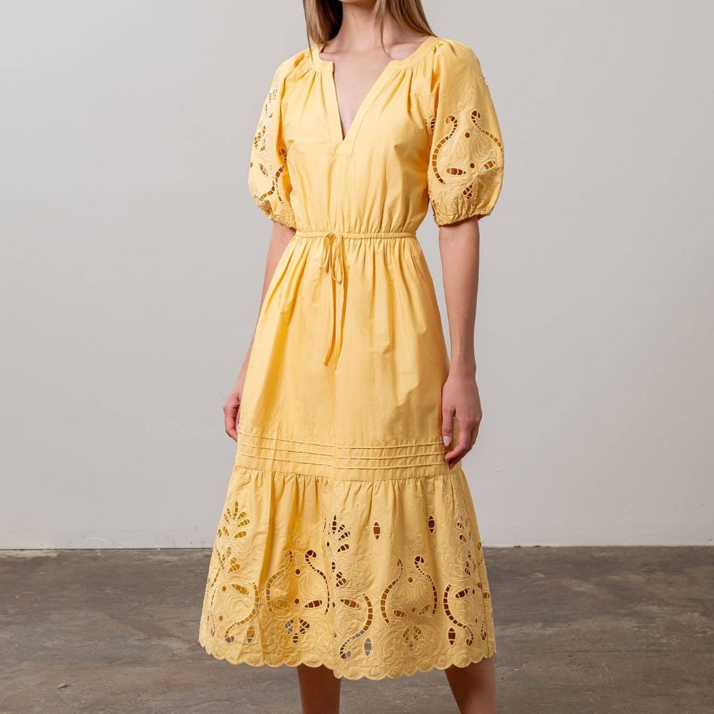 Marigold Eyelet Dress